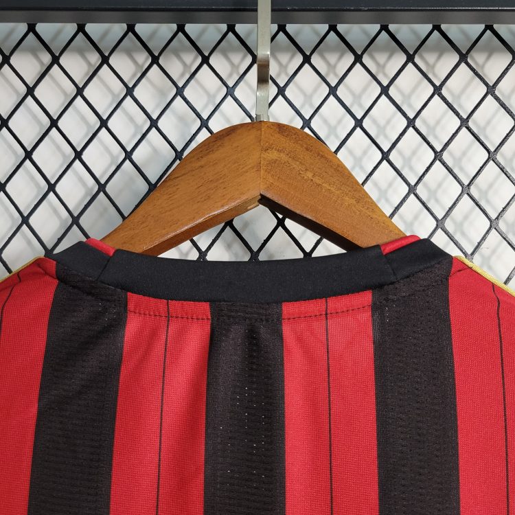 Retro AC Milan (Long Sleeve) Adults Home 13/14 - Image 3